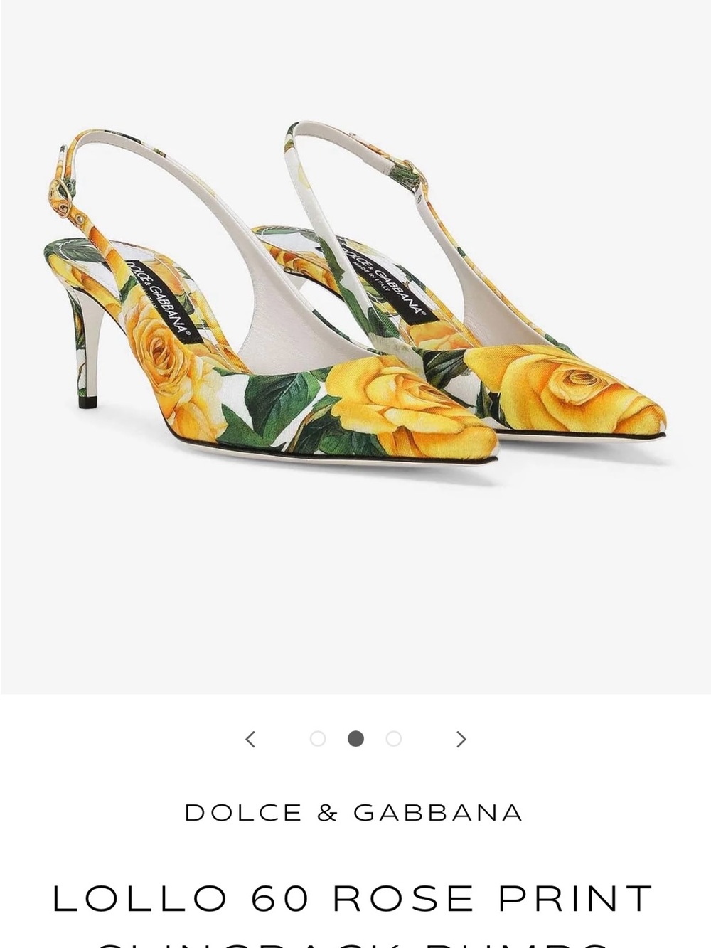 Dolce & Gabbana sz 39.5 new slingback